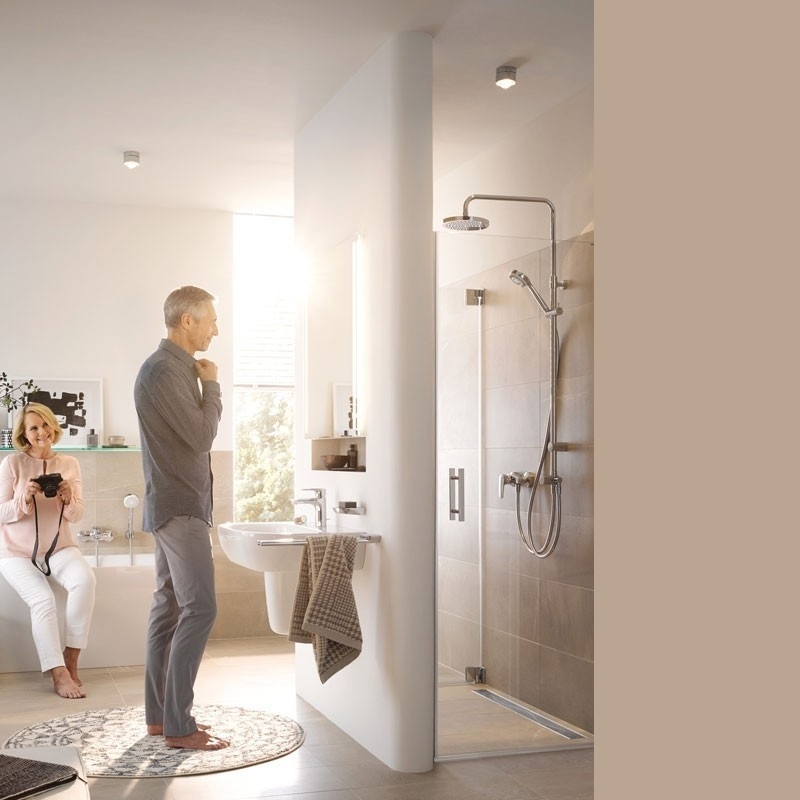 Baterie lavoar Kludi, Pure & Solid, fără ventil, 100 mm, crom